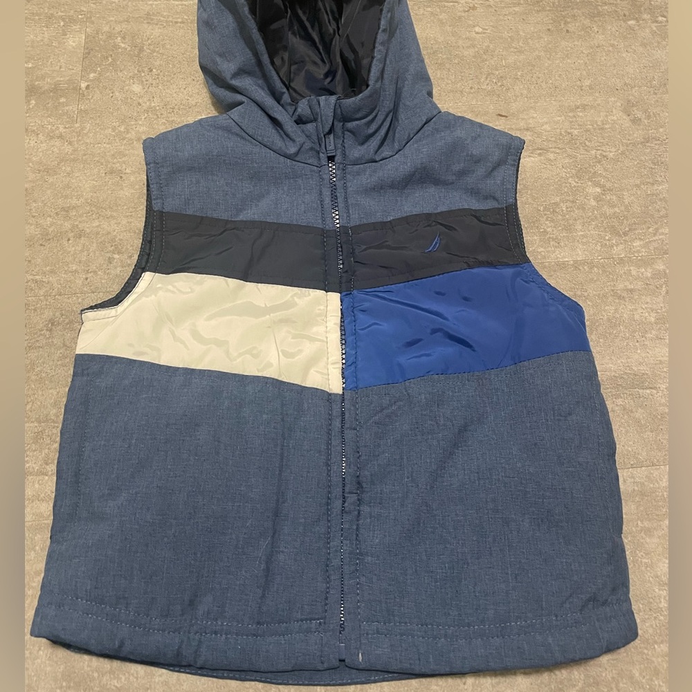 Toddler Nautica Hooded Warm Vest - 4T - Blue